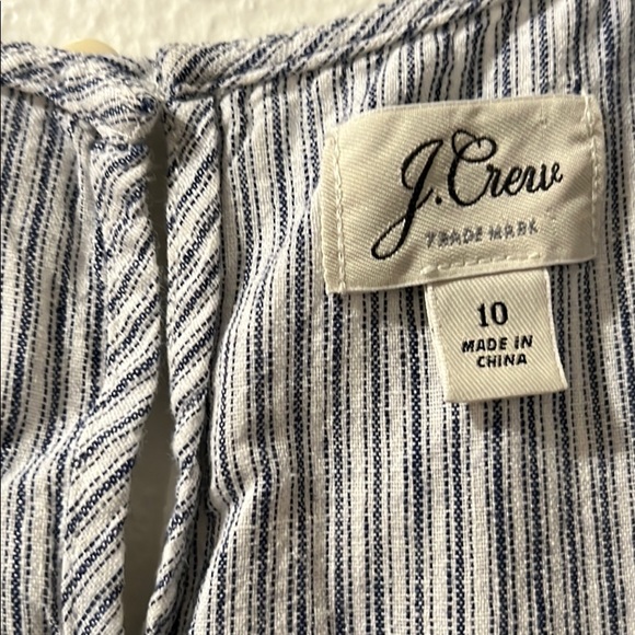 J. Crew striped top with ruffle sleeves - Picture 4 of 6